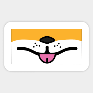 Shiba Face Sticker